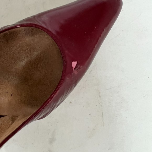 Dries Van Noten Red Patent Slingback Heels 35.5 - Picture 10 of 10